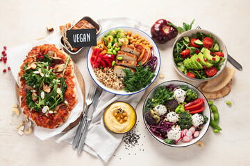 Green, healthy vegetarian food for lunch or dinner.