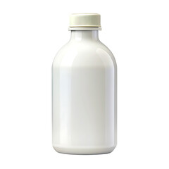 White plastic bottle with a cap
