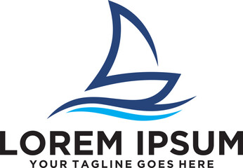 Boat letter S logo design
