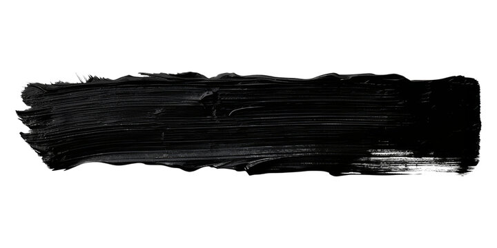 PNG Black flat paint brush stroke white background anthracite darkness