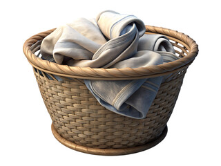 Clothes in laundry basket