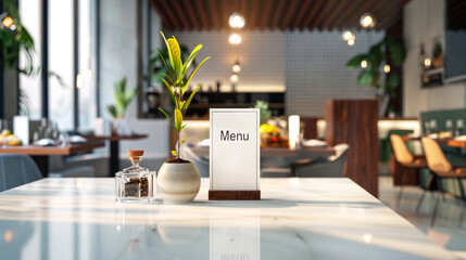 Fototapeta na wymiar Restaurant inside modern menu. Design for cafe food list. Billboard sign.