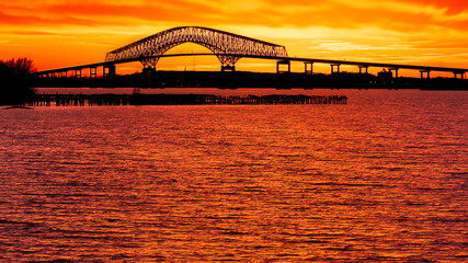 Key Bridge Sunset