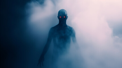 Eerie creature in the mist