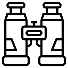 Obraz premium binocular icon line style, suitable for web and mobile app.