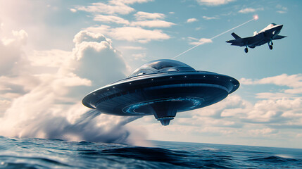 USO pursued by military jet