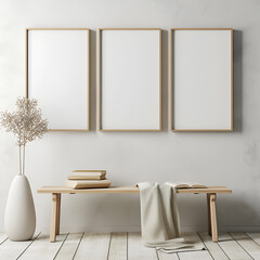 Minimal Thin Wooden Empty Frame Photography