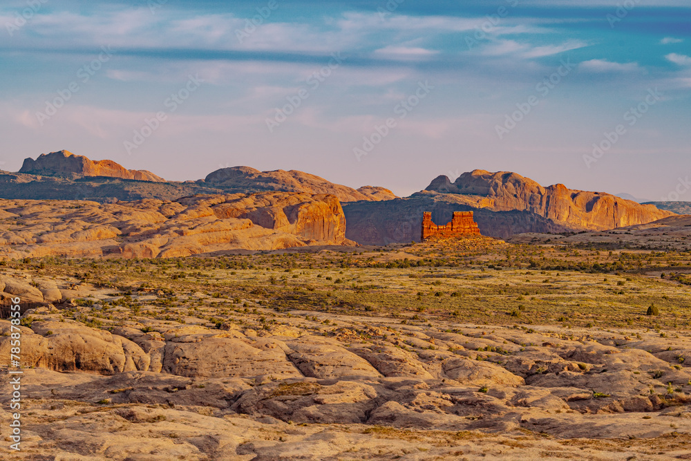 Poster Sunset over Arches National Park