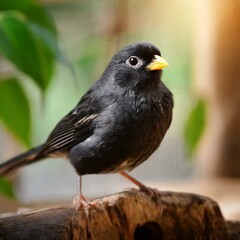 red winged blackbird, The black canary is vigorous and irritable, Ai Generate