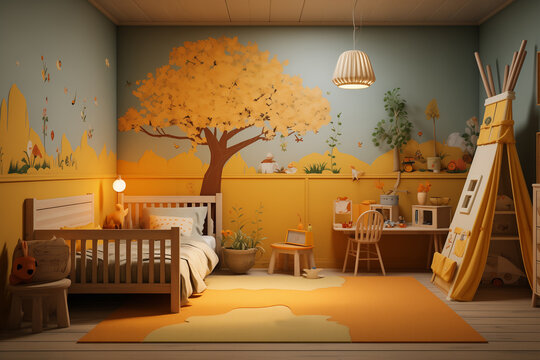 Colorful nursery room.