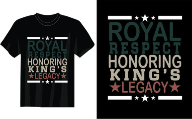 royal respect honoring king s legacy t-shirt design Paper heart, mustache and crown. Vector illustration.