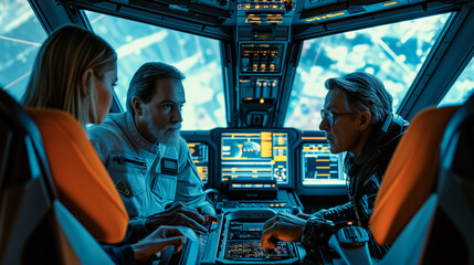 Scientists study alien ship