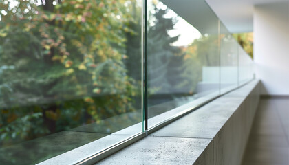 The base rail of a frameless glass balustrade channel
