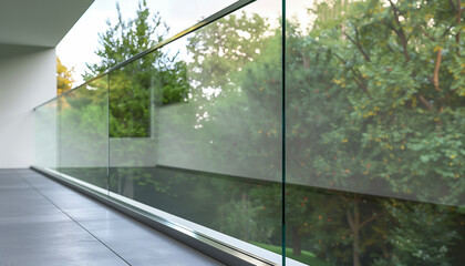 The base rail of a frameless glass balustrade channel