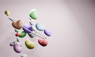 Explore the vibrant essence of Pride Month with our captivating 3D concept art featuring a rainbow heart symbolizing diversity, acceptance, and love's triumph. Perfect as a wallpaper or art piece