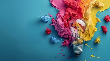 Unleashing Creativity:Innovative Solutions and Transformative Success Through Vibrant Expression and Imaginative Thinking - obrazy, fototapety, plakaty
