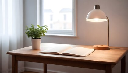 cup of coffee and open notebook on a table 
