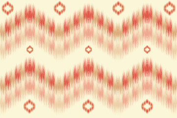 fabric ikat seamless pattern geometric ethnic traditional embroidery style.Design for background,carpet,mat,sarong,clothing,Vector illustration.