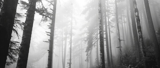 Forest fog in the Pacific Northwest