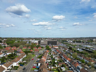 Aerial View of Brent Cross West Hendon London City of England United Kingdom, April 12th, 2024