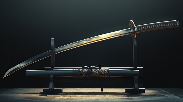 展示された日本刀