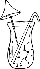 Hand drawn juice illustration on transparent background.
- 785894336