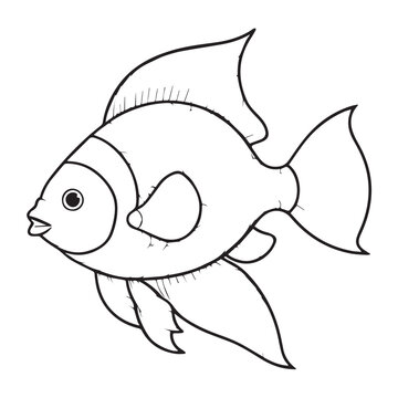 recommend clip art: fish line illustration for download