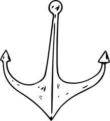 Hand drawn anchor illustration on transparent background.
- 785897581