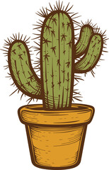Cactus clipart design illustration