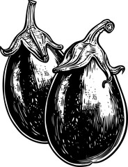 Eggplant clipart design illustration