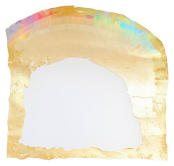 PNG  Gold rainbow ripped paper accessories accessory gemstone