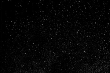 White texture on black background. Light pattern textured. Abstract grain noise. Water realistic effect. Illustration, EPS 10.	