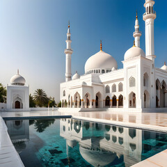 Fototapeta premium Exploring the beauty of Minarets, Domes, and Golden Mosques