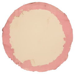 PNG  Pink circle ripped paper cosmetics clothing apparel
