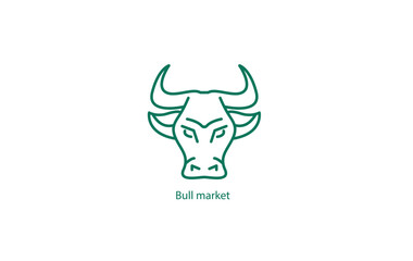 Bull Market Icon: Symbolizing Growth and Optimism in Financial Markets