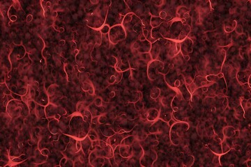 Red blood cells,  Abstract red blood cells background,   rendering