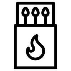 matchstick icon, simple vector design