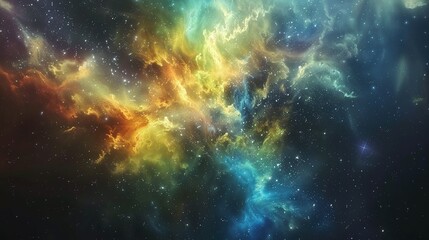 Naklejka premium Galaxy with nebula and stars in space. Outer space background. Galaxy background