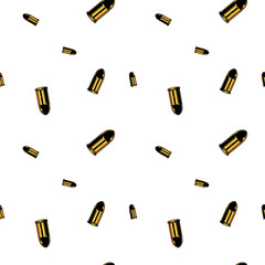 seamless pattern design with repeated gold bullets for banners, wallpaper, backdrop, etc.