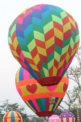 Various formats hot air balloon