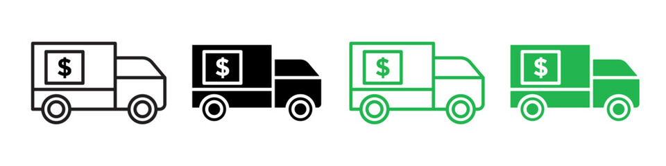 Freight Cost Icon for Shipping and Delivery Expense Tracking
