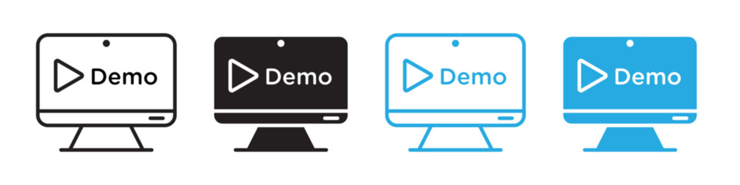 Online Tutorial and Demonstration Video Icon for Virtual Learning