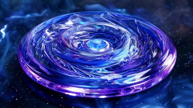 Radiant Revolutions: The Glowing Purple Beyblade