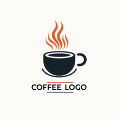 cup of coffee vector logo design