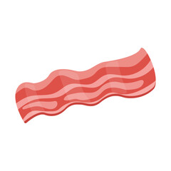 Meat food ingredient bacon cartoon vector isolated illustration - 785924131