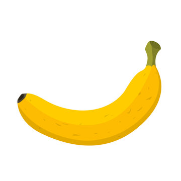 Fresh fruit banana cartoon vector isolated illustration