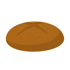 Food multigrain bread cartoon vector isolated illustration