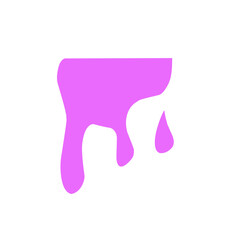 purple liquid dripped