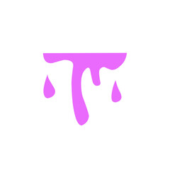 purple liquid dripped