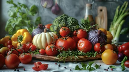 A vegan food. Generative AI.